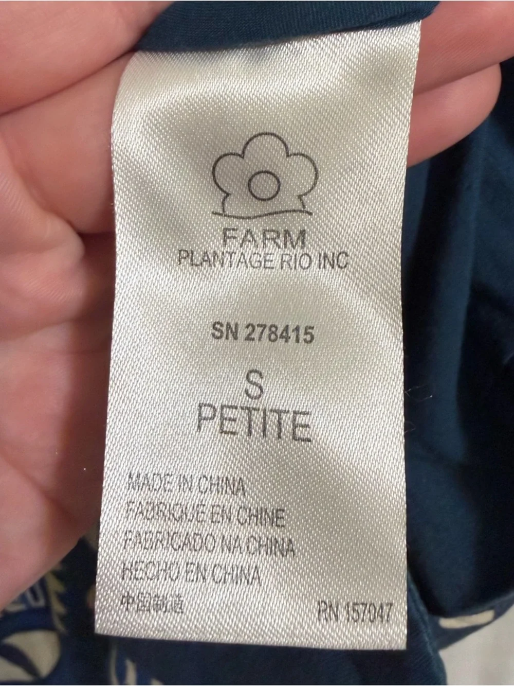 Farm Rio Palm Tree and Evil Eye Long-Sleeve Blazer Dress Size Small Petite - Picture 8 of 12